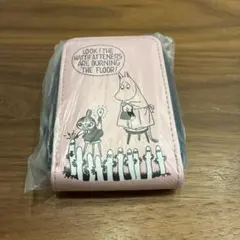 新品未開封　ムーミン パスケース付き財布 ピンク