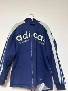adidas フルジップジャケット ネイビー