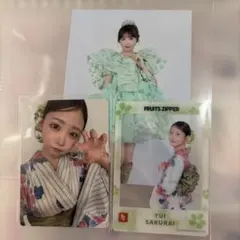 櫻井優衣 浴衣 トレカ クリアカード 夏祭り ラボセ FRUITS ZIPPERのサムネイル