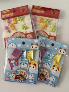 お弁当ピック4点セット ドラえもん アンパンマン