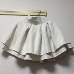 クリーム色 フレアスカート キュロット パンツのサムネイル