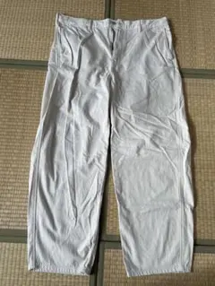 UNIQLO ナチュラル ワイドテーパードジーンズ 丈長め XL