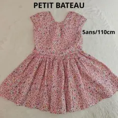 PETIT BATEAU プチバトー　ワンピース　花柄　5ans/110cm