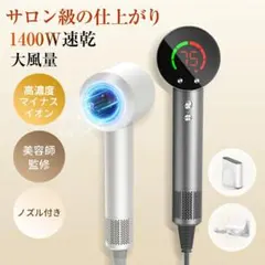 大風量 マイナスイオン ドライヤー 速乾 軽量 ヘアドライヤー 静音