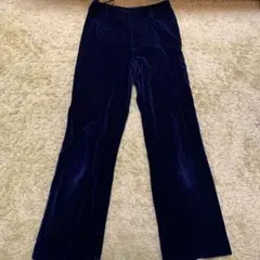 ロートレアモン　L パンツ ネイビー　ベロア