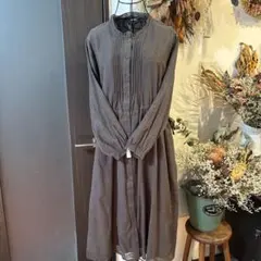 サマンサモスモスsm2 オリーブがかったワンピース濃いグレー