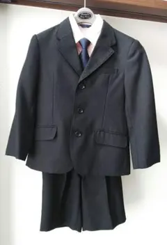 入学式 フォーマル黒スーツ 120㎝