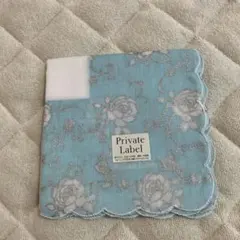 Private Label ハンカチ ライトブルー 花柄のサムネイル