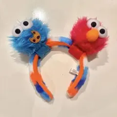 ユニバ エルモとクッキーモンスター カチューシャ