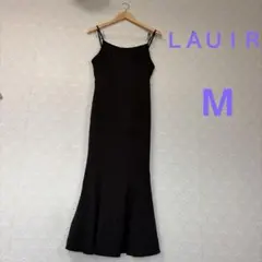 ＬＡＵＩＲ　ブラックキャミワンピース リボン付き