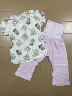 ディズニープリンセスパジャマ 半袖 ピンク 95のサムネイル