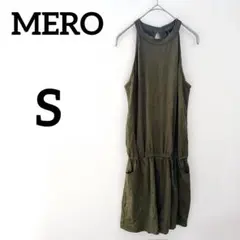 サロペット オールインワン 【S】 オリーブグリーン レディース