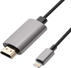 iPhone HDMI 変換ケーブル Lightning / USB-C 両対応