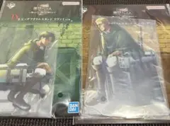 進撃の巨人 一番くじ ビッグアクリルスタンド リヴァイ エルヴィン アクスタ