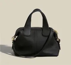 2way レザーバッグ　ブラック　軽量