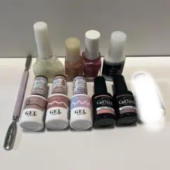 ジェルネイル・マニキュアセット 多色 ネイルツール付き