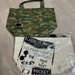 Camoufla ランチバッグ 迷彩柄2点