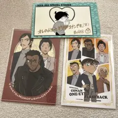 名探偵コナン ポストカード２種　30th スペシャルステッカー