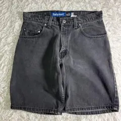 90s Levi's リーバイスシルバータブ デニムショーツ　ブラック　usa製