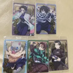 鬼滅の刃 ウエハース 胡蝶しのぶ 伊黒小芭内 竈門炭治郎 伊之助 村田 カード