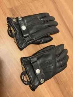 中古美品 Schott ショット ワンスター 防寒 グローブ 牛革　中ボア Sのサムネイル