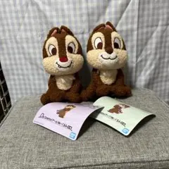 チップとデール 一番くじ C賞チップ D賞デール ぬいぐるみ　2体セット