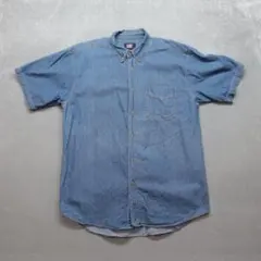 Faded Glory A0586X 半袖デニムシャツ XL 青 デニムシャツのサムネイル