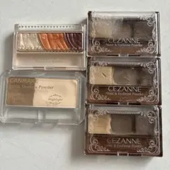 キャンメイク　セザンヌ　ノーズ&アイブロウパウダー　中古品まとめ売り　5点セット