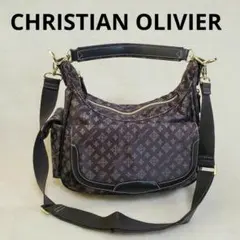 美品★CHRISTIAN OLIVIER ブラウン 2WAYバッグ 送料込み