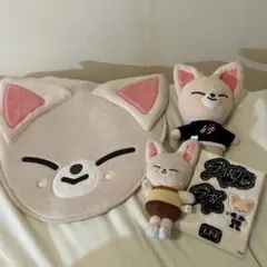 skzoo ぬいぐるみ うちわカバー ステッカー セット フォクシ二ー