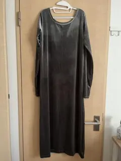 【FREAK’S STORE／新品・タグつき】ベルベット 長袖 ロングワンピース