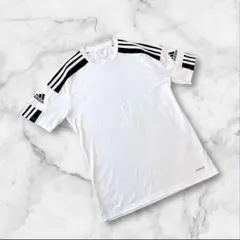 アディダス　半袖Tシャツ　Sサイズ　スポーツ　伸縮性　ホワイト