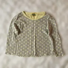 水玉模様 長袖カットソー SS