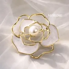 即日発送❣️パール ブローチ バラ フォーマル 卒業式 入学式 セレモニー 結婚式