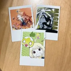 2【Dr.STONE】スイカ、カセキ、マグマ　5周年記念ミニポストカード