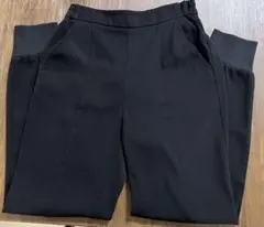 【GU】黒のカジュアルパンツ ウエストゴム ポケット付きSサイズ