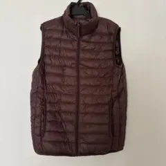 UNIQLO ブラウン ダウンベスト Mサイズ　ブラウン