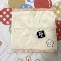 MARY QUANT 花刺繍タオルハンカチ