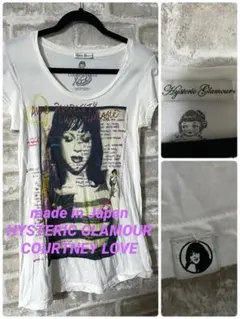 ヒステリックグラマー コートニーラブ Tシャツ 00s Y2K カートコバーン ヒステリックグラマー コートニーラブ Tシャツ 00s Y2K カート