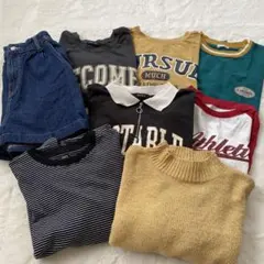 セット売り150cm 160cm 女の子 ロゴT 長袖他 8点