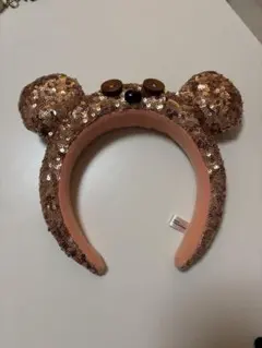 クマ耳スパンコールカチューシャ