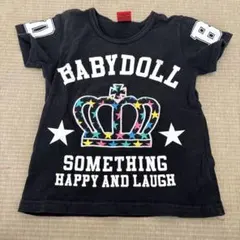 BABYDOLL Tシャツ ブラック 王冠ロゴのサムネイル