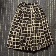 mokumoku様専用　バースデーバッシュ　チェックフレアスカート