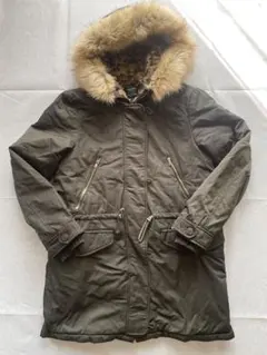 ZARA オリーブグリーン モッズコート L