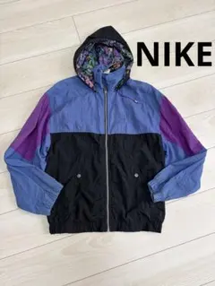 Nike ナイロンジャケット　フード付き　配色