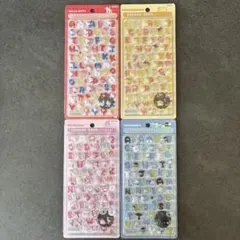 【国内正規品】ボンボンドロップシール　文字　サンリオ　4枚セット　moji　もじ