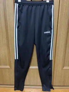 adidas 黒 ジャージパンツ 3本ライン