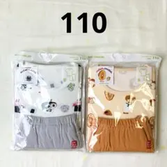 ユニクロ　110cm 半袖ドライパジャマ　2セット　パンどろぼう　おにぎりぼうや
