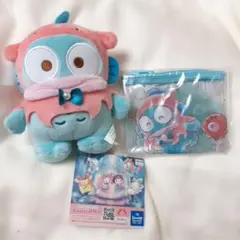 サンリオ マーメイドファンタジー ビニールポーチ　ぬいぐるみ　ハンギョドン