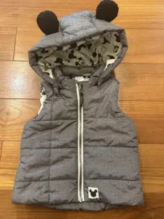 美品　H&M ミッキー　ダウン　80